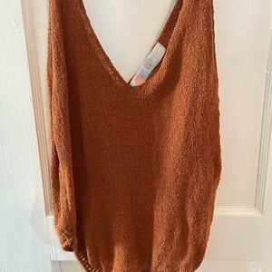 Free People Rust Tank Top